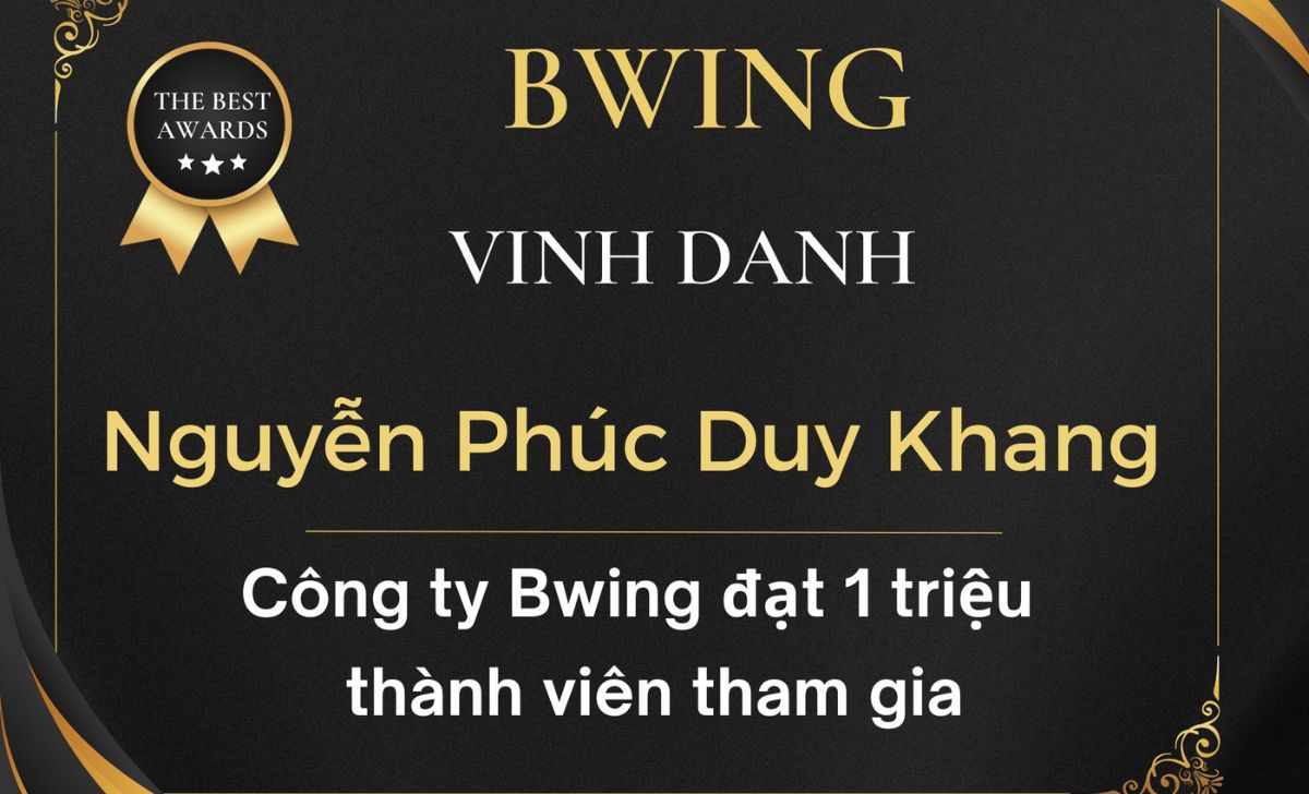 Thành tựu nổi bật Harry Khang tại Bwing